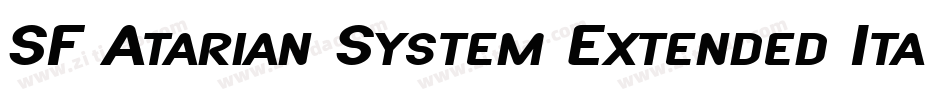 SF Atarian System Extended Italic字体转换